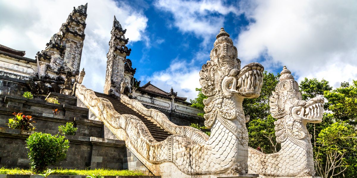 Gates of Heaven in Lempuyang Temple